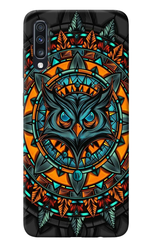 Angry Owl Art Samsung A70 Back Cover