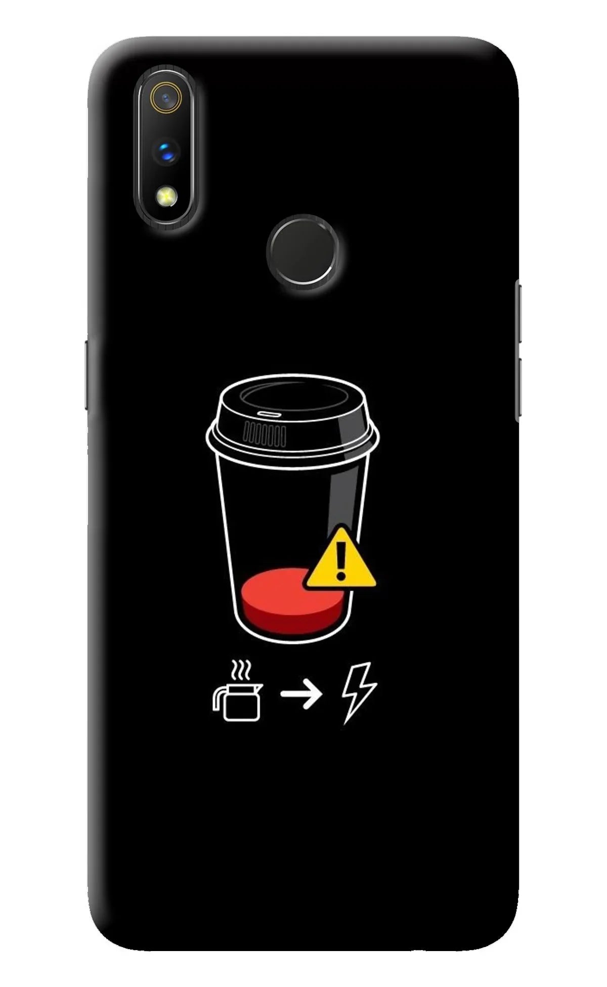 Coffee Realme 3 Pro Back Cover