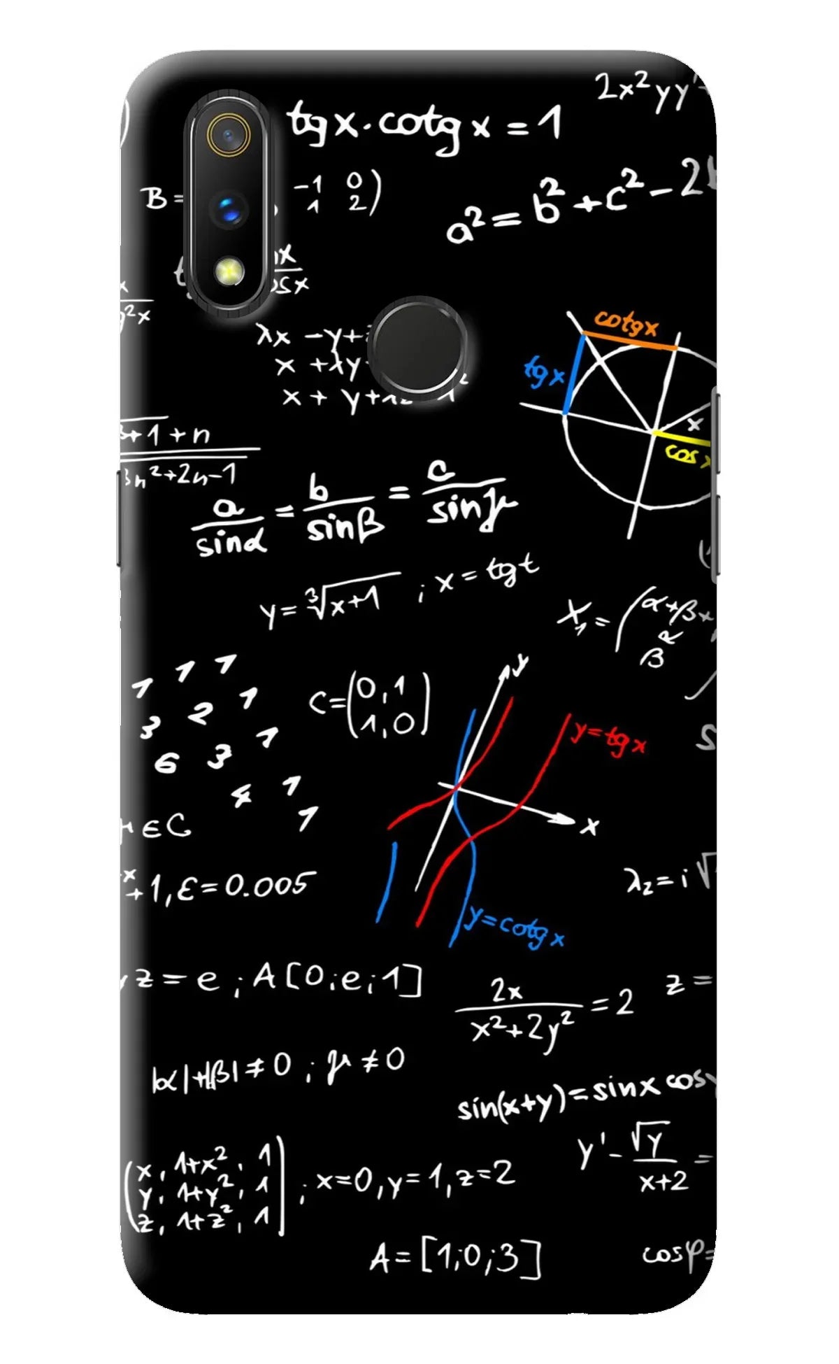 Mathematics Formula Realme 3 Pro Back Cover