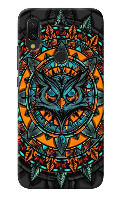 Angry Owl Art Redmi 7 Back Cover