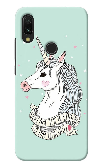 Unicorn Wallpaper Redmi Y3 Back Cover