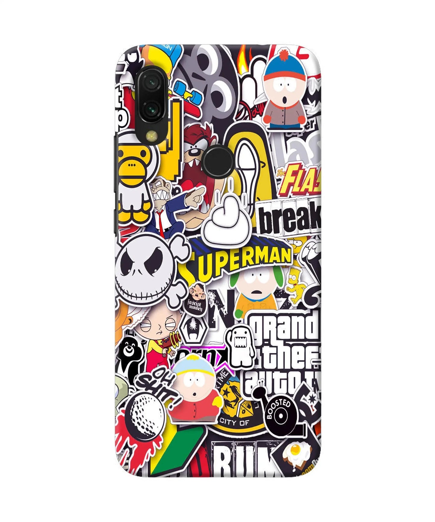 Sticker Bomb Redmi Y3 Back Cover
