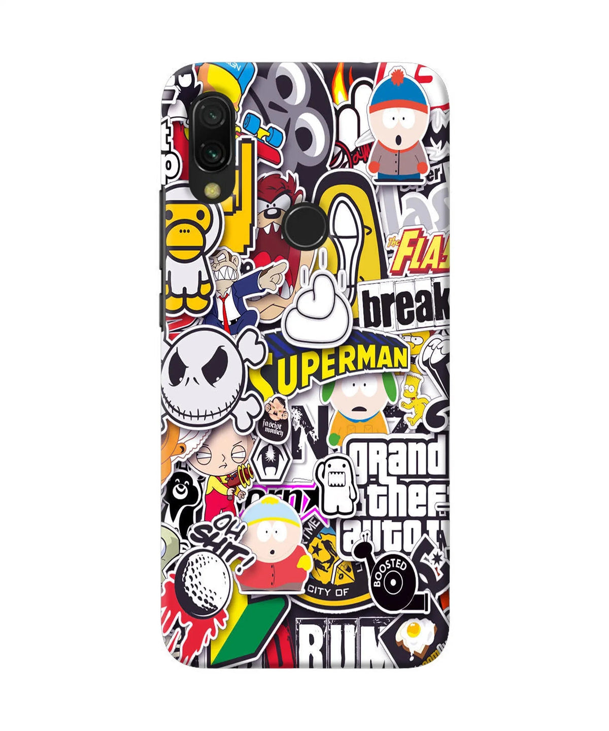 Sticker Bomb Redmi Y3 Back Cover