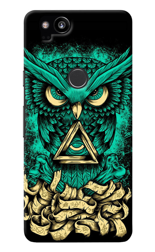 Green Owl Google Pixel 2 Back Cover