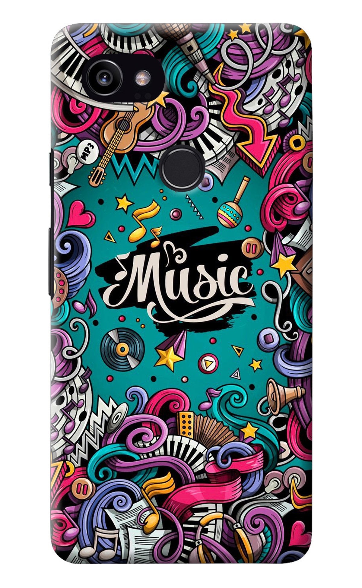 Music Graffiti Google Pixel 2 XL Back Cover