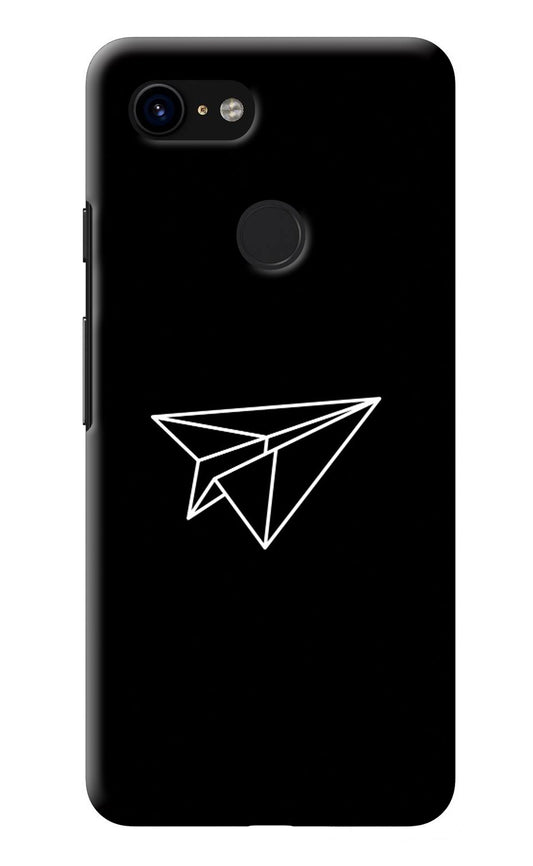 Paper Plane White Google Pixel 3 Back Cover