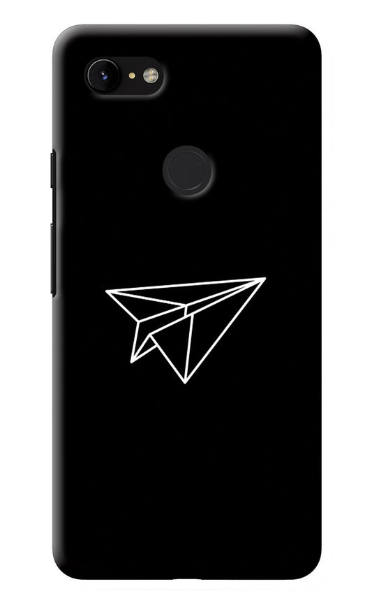 Paper Plane White Google Pixel 3 XL Back Cover