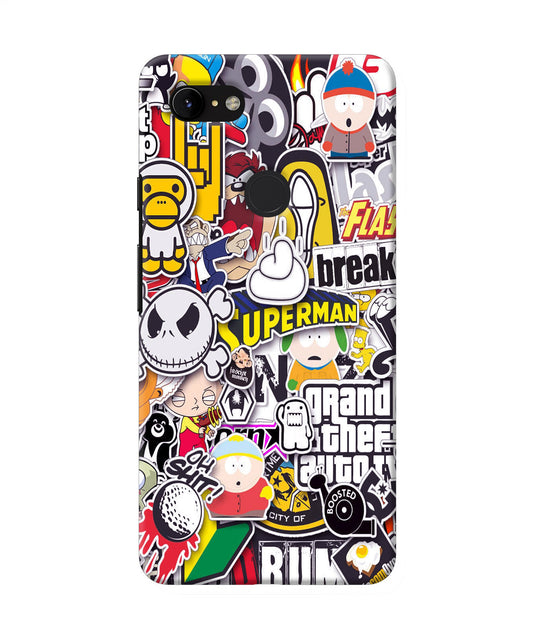 Sticker Bomb Google Pixel 3 XL Back Cover