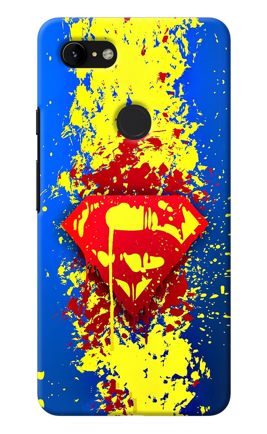 Superman logo Google Pixel 3 XL Back Cover