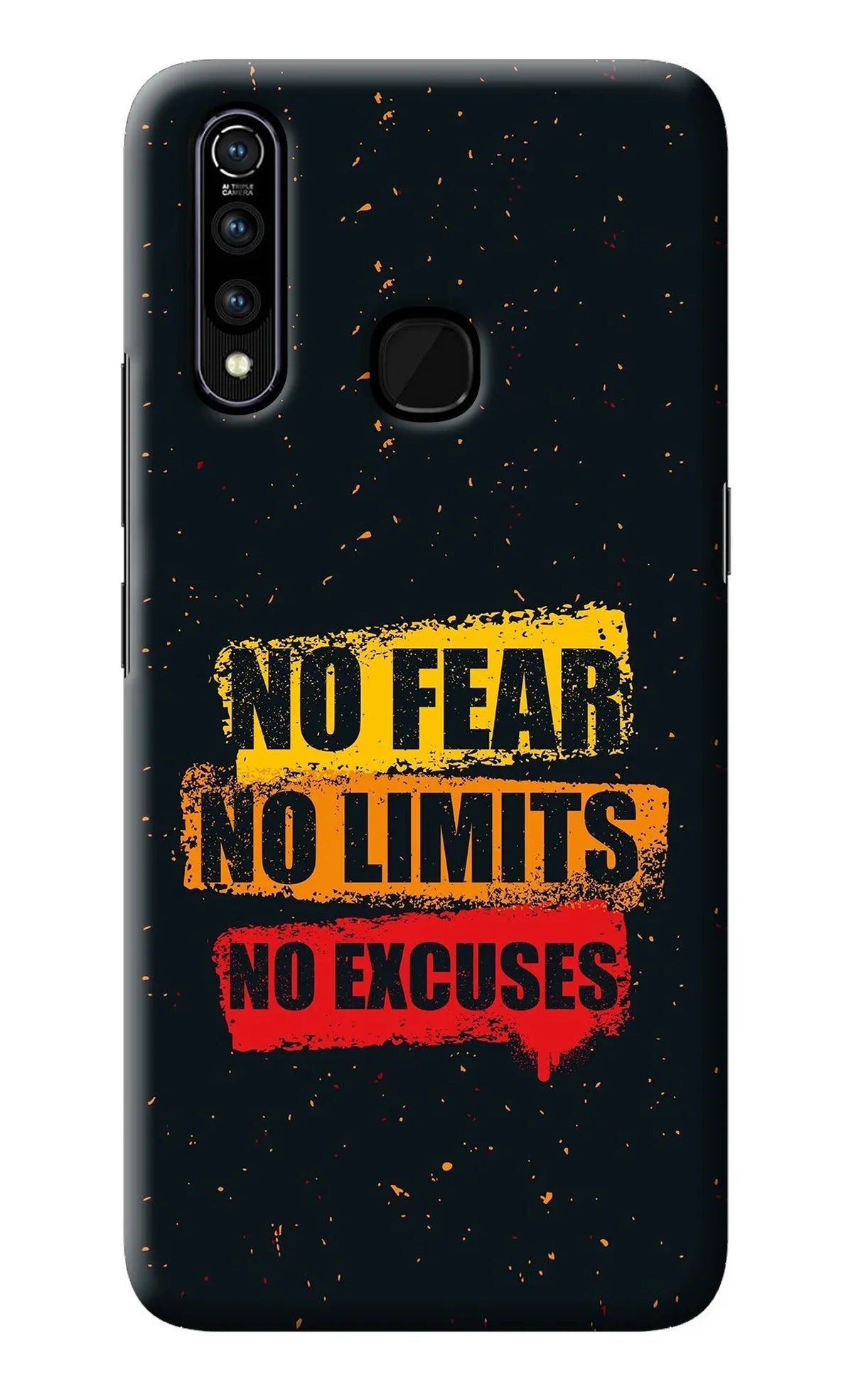 No Fear No Limits No Excuse Vivo Z1 Pro Back Cover