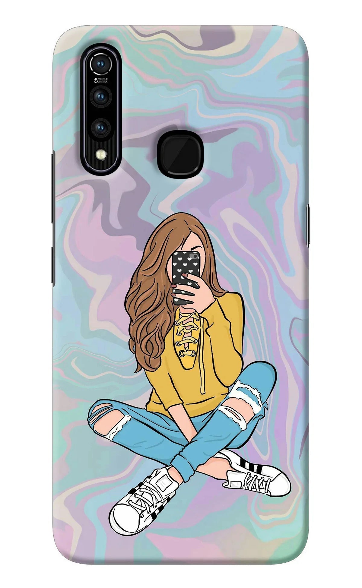 Selfie Girl Vivo Z1 Pro Back Cover