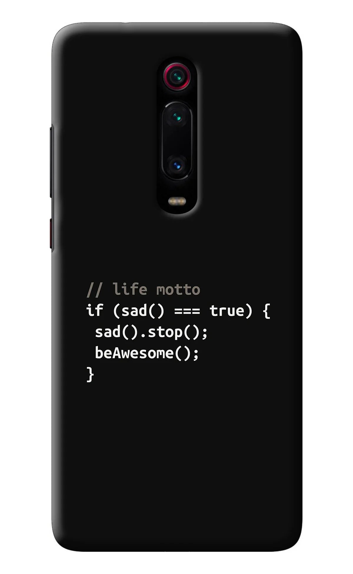 Life Motto Code Redmi K20/K20 Pro Back Cover