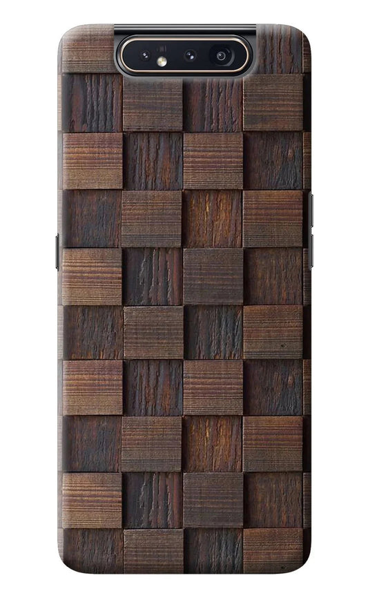 Wooden Cube Design Samsung A80 Back Cover