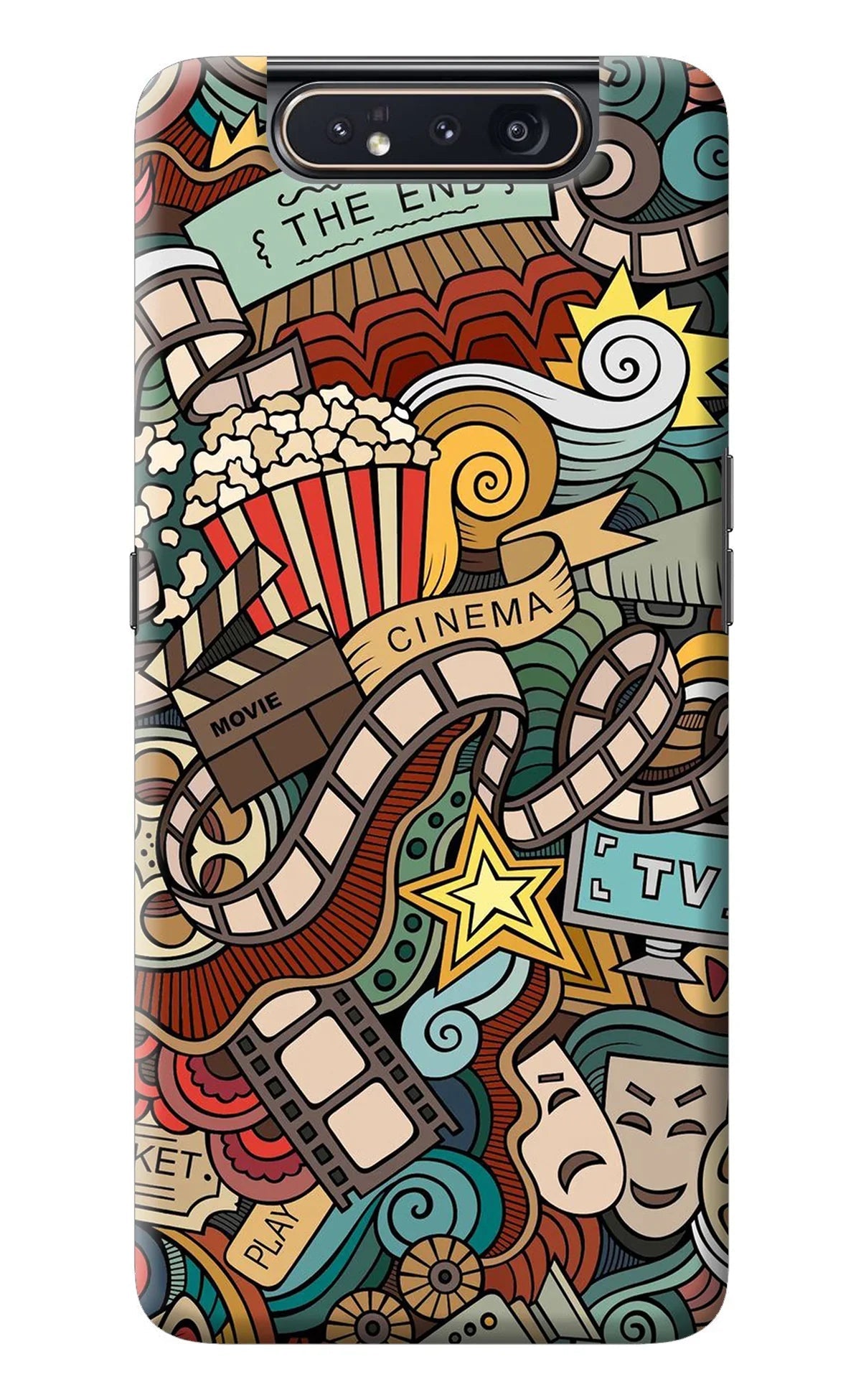 Cinema Abstract Samsung A80 Back Cover