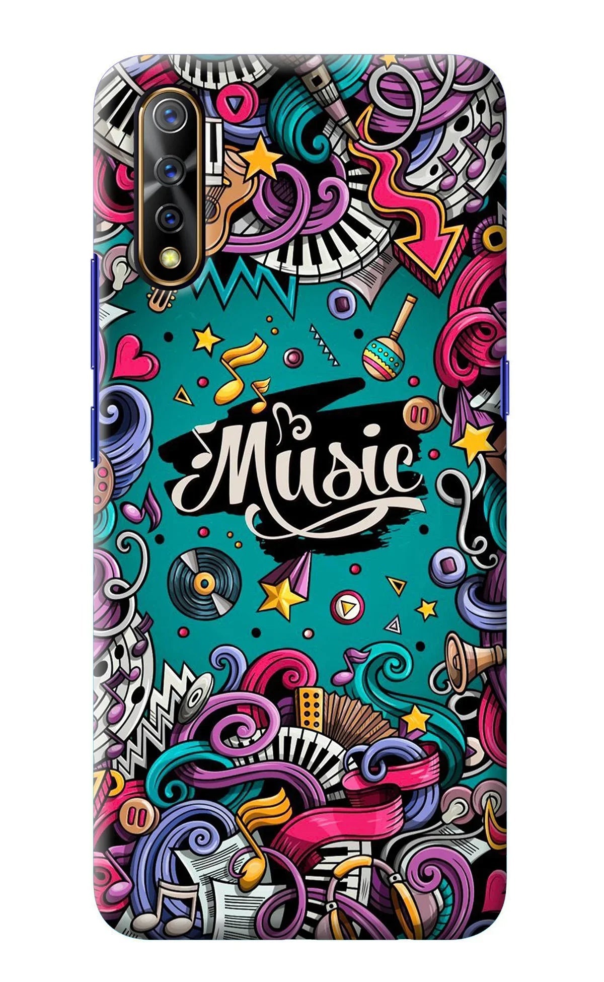 Music Graffiti Vivo S1/Z1x Back Cover