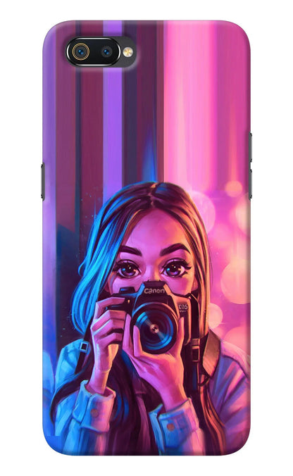 Girl Photographer Realme C2 Back Cover
