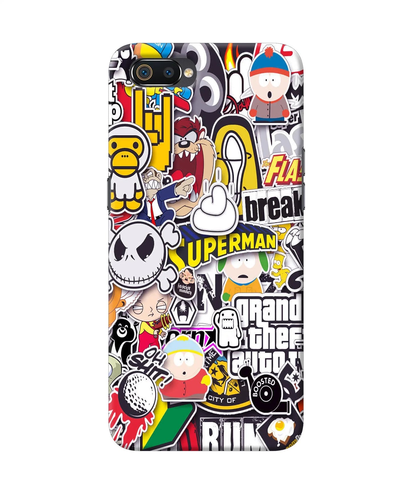 Sticker Bomb Realme C2 Back Cover