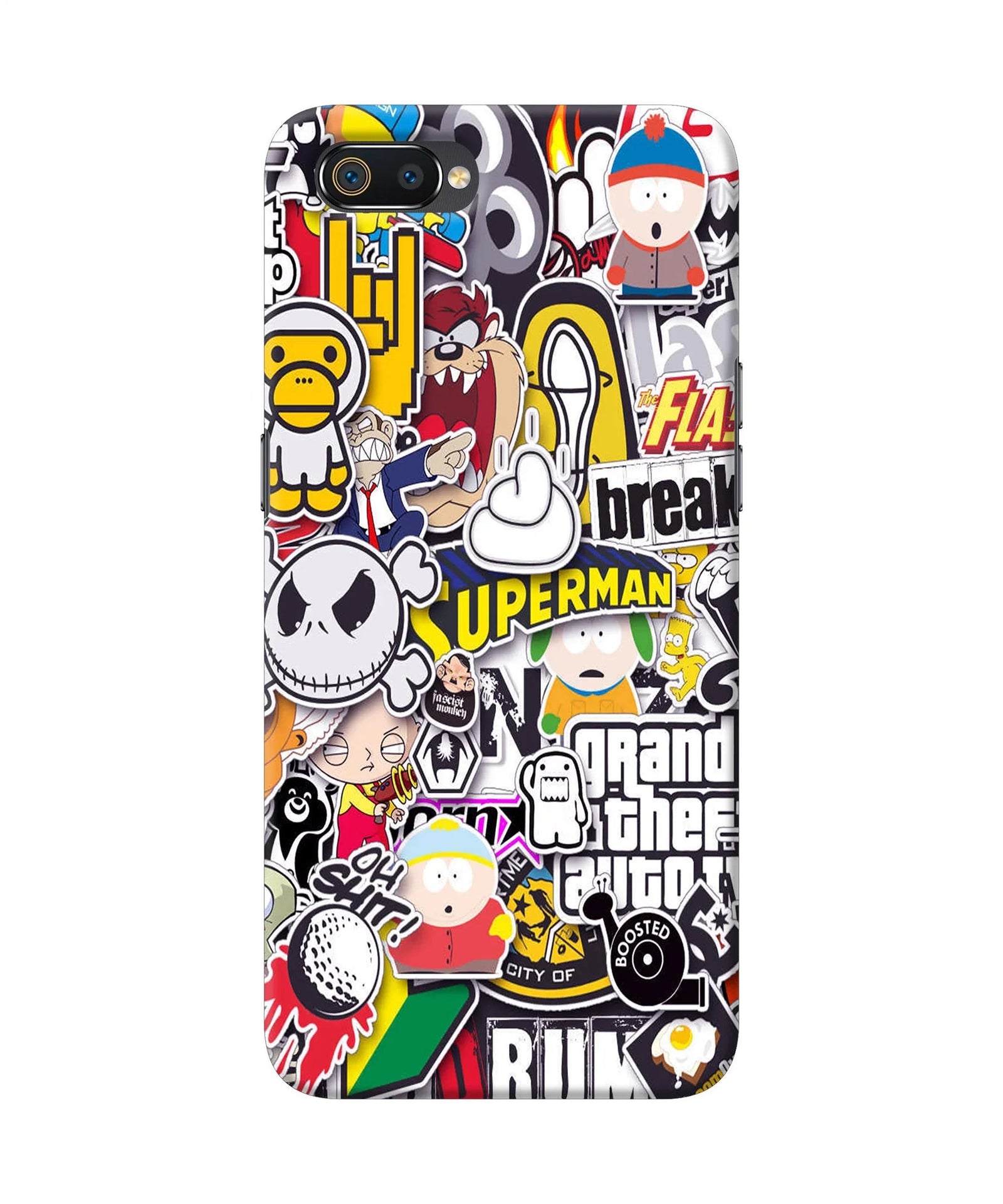 Sticker Bomb Realme C2 Back Cover