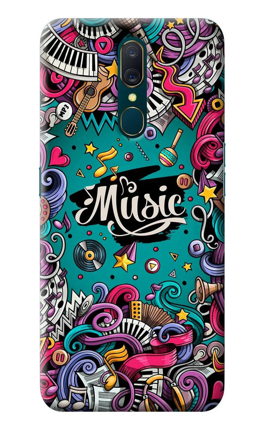 Music Graffiti Oppo A9 Back Cover