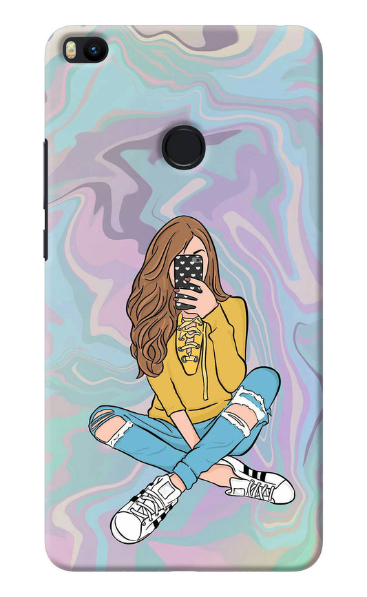 Selfie Girl Mi Max 2 Back Cover
