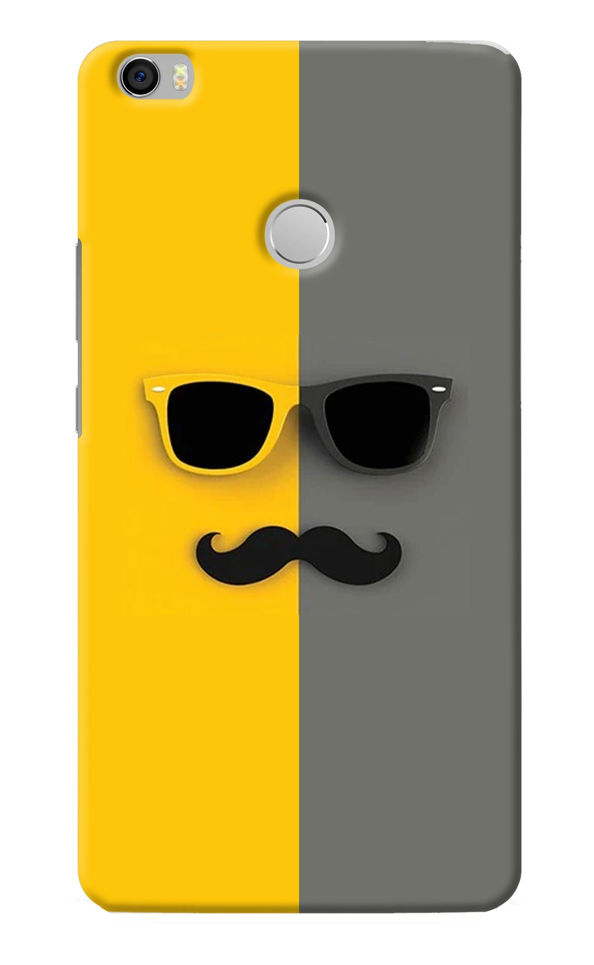 Sunglasses with Mustache Mi Max Back Cover