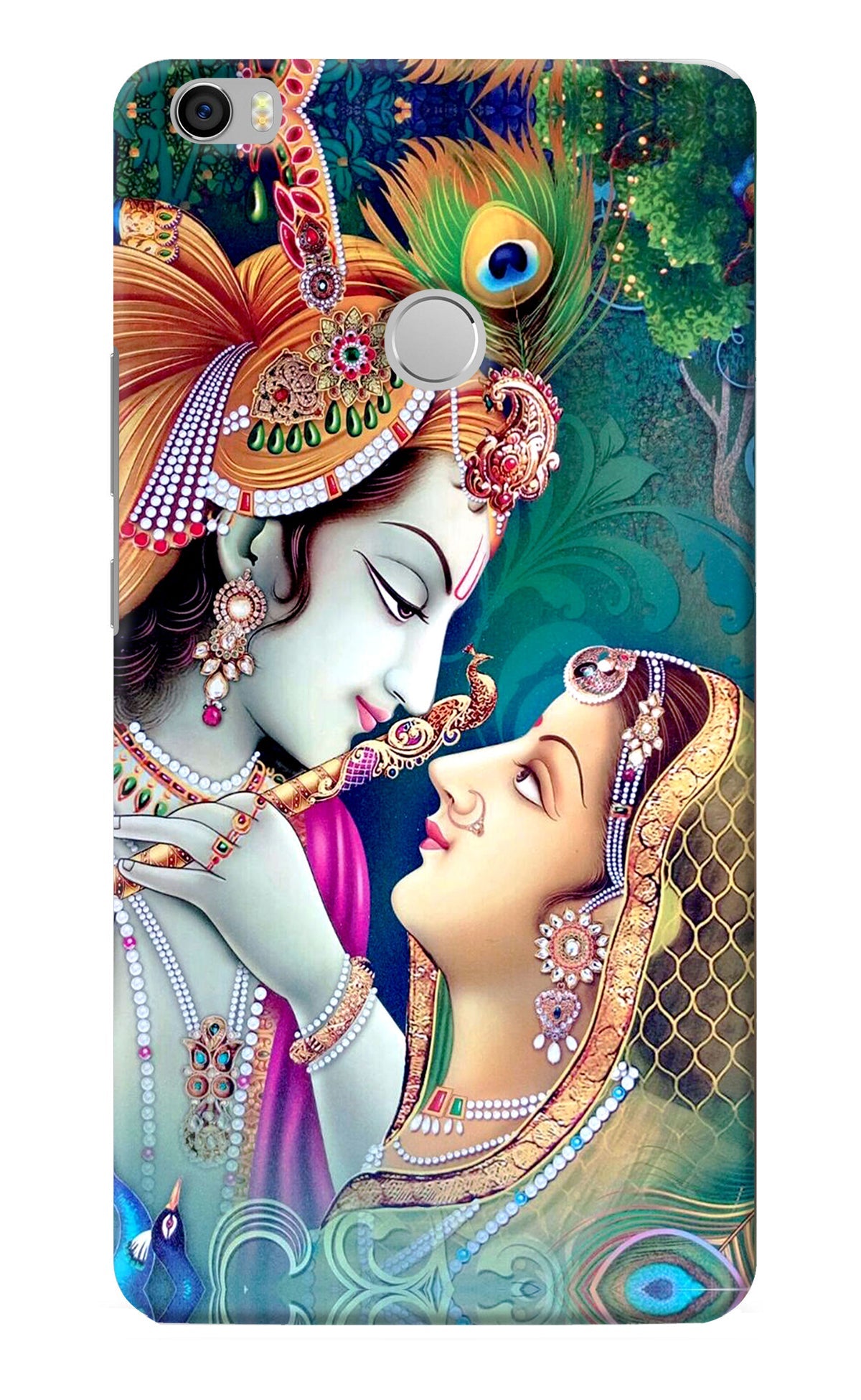 Lord Radha Krishna Mi Max Back Cover