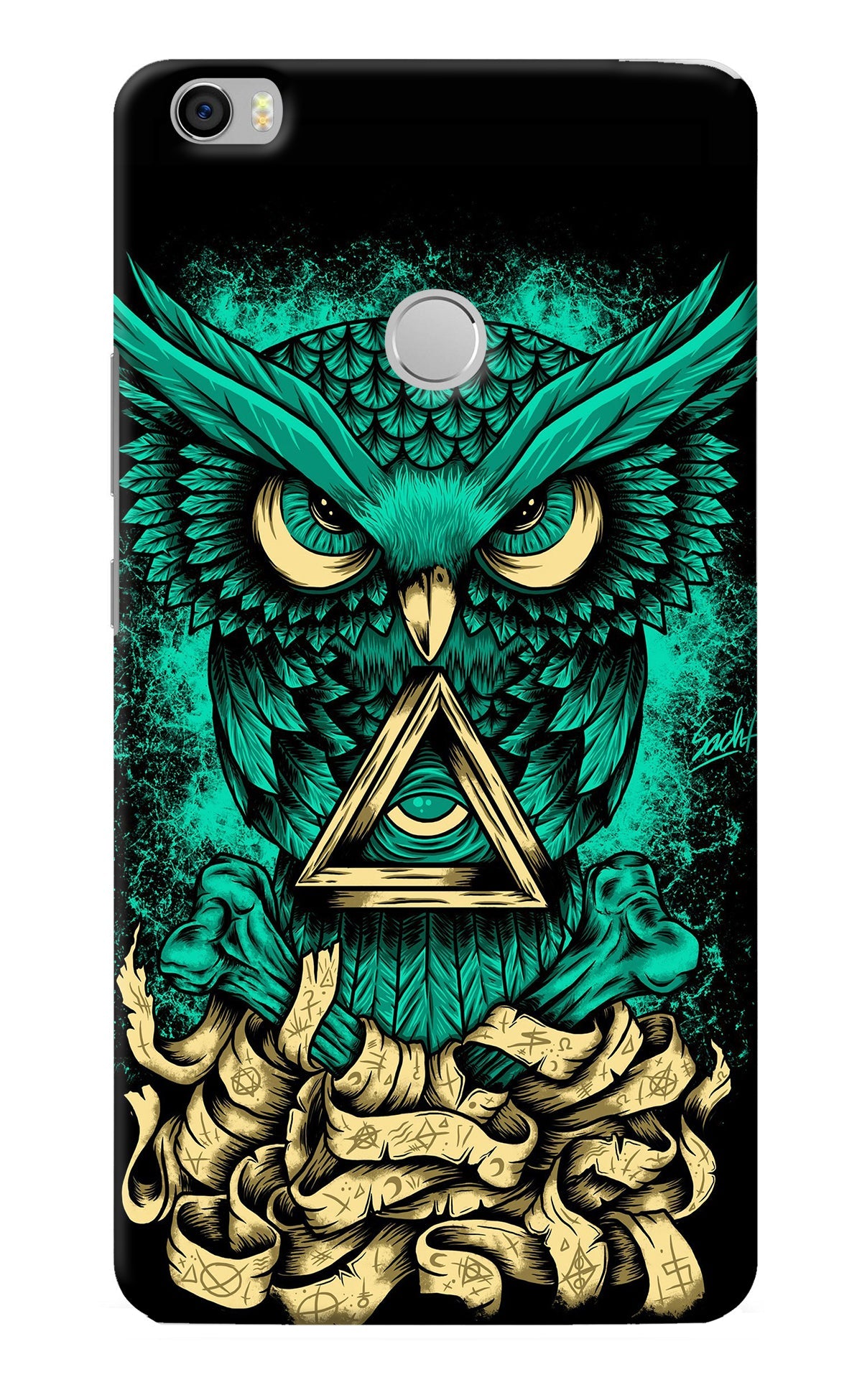 Green Owl Mi Max Back Cover