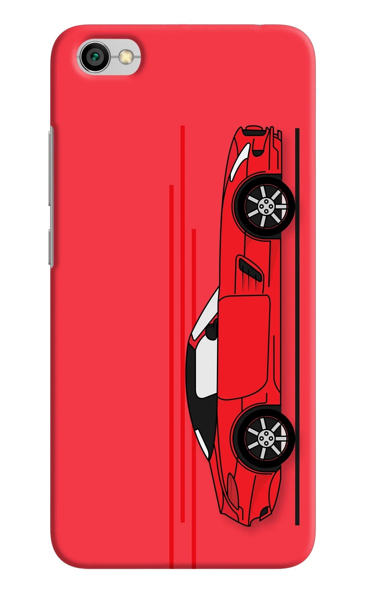 Red Velocity Redmi Y1 Lite Back Cover