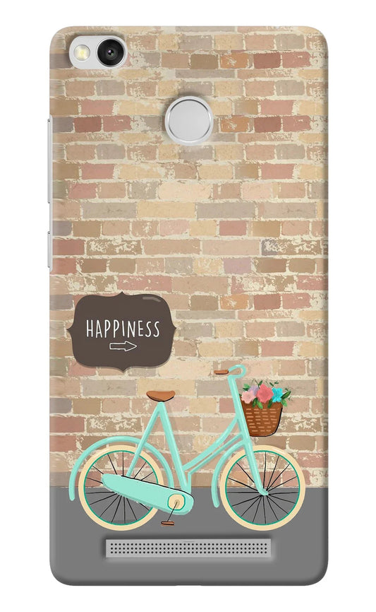 Happiness Artwork Redmi 3S Prime Back Cover