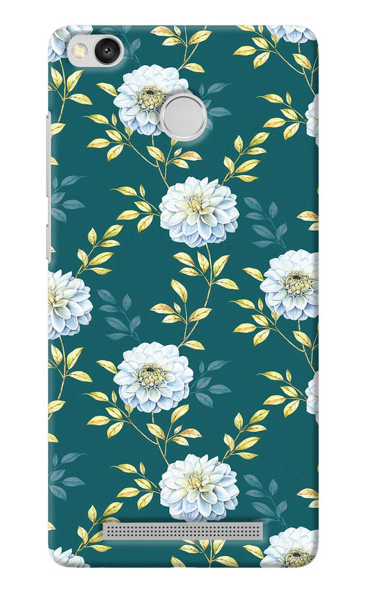 Flowers Redmi 3S Prime Back Cover
