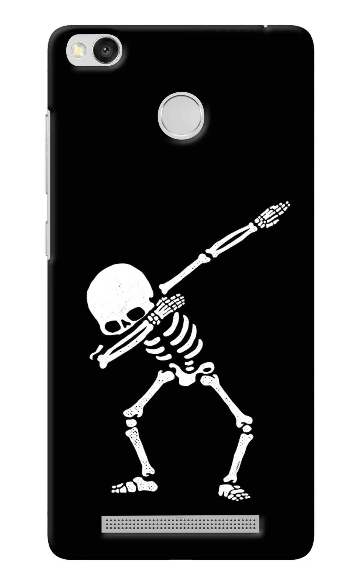 Dabbing Skeleton Art Redmi 3S Prime Back Cover