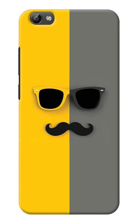 Sunglasses with Mustache Vivo Y66 Back Cover