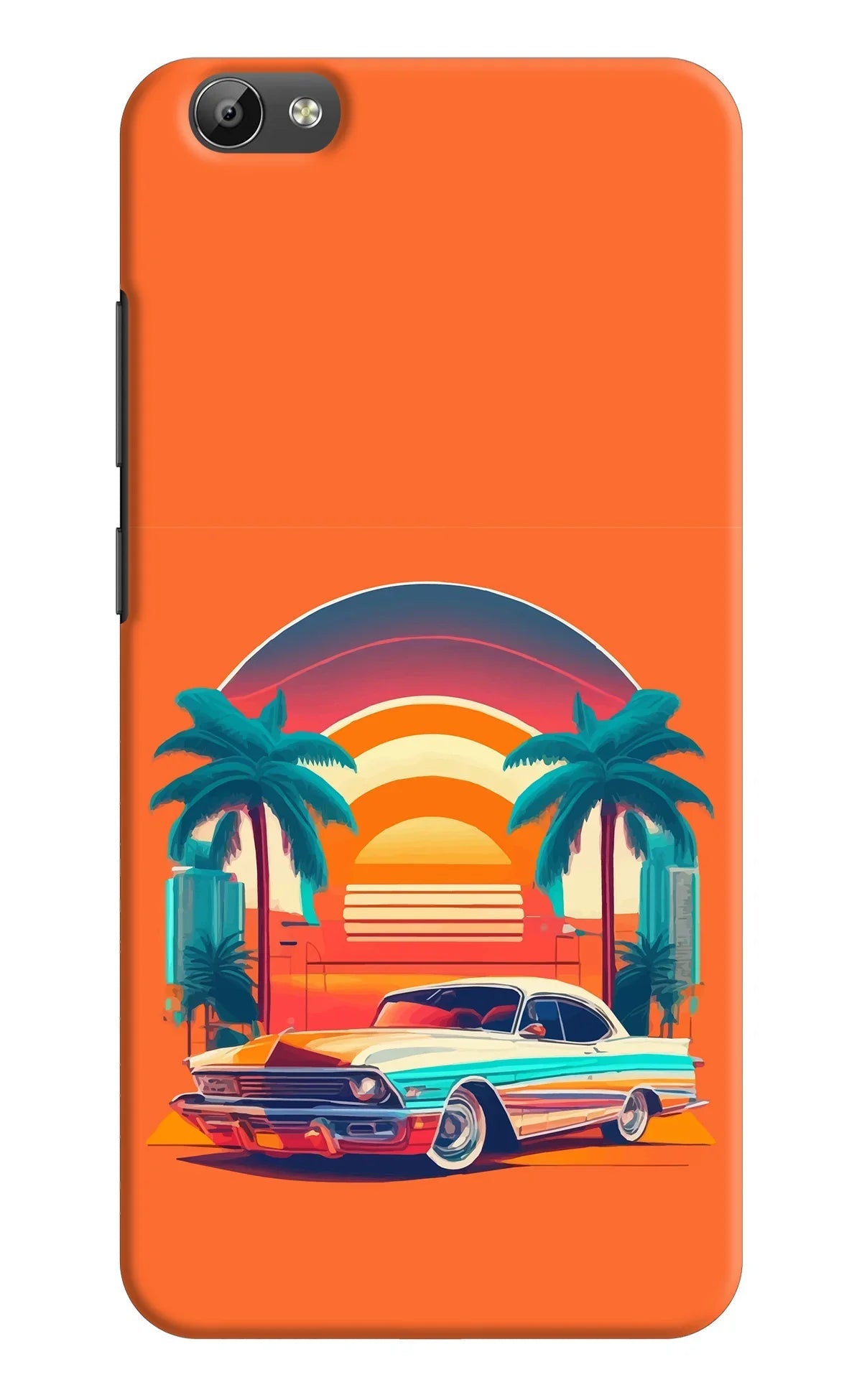 Palm Drive 80s Vivo Y66 Back Cover