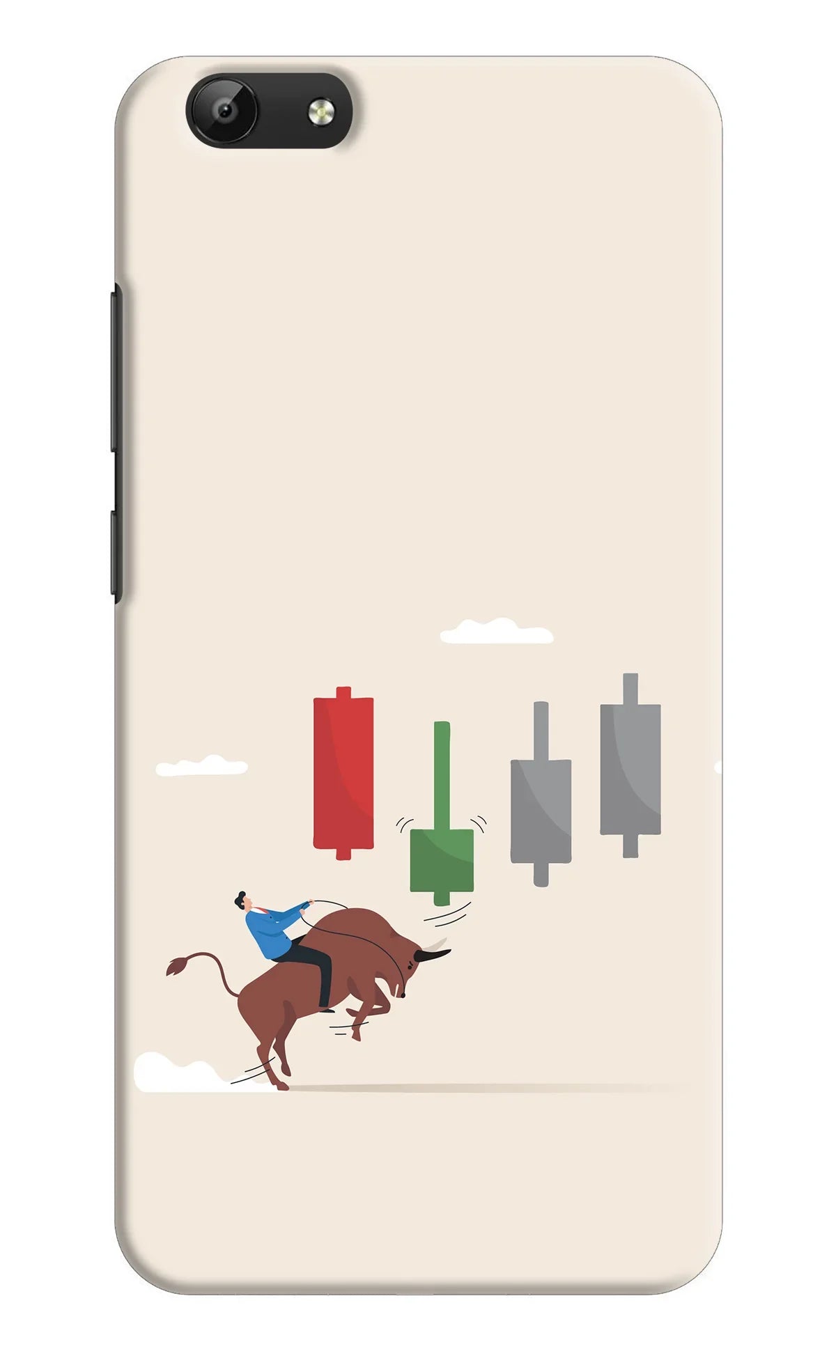 Bull Trading Momentum Vivo Y69 Back Cover