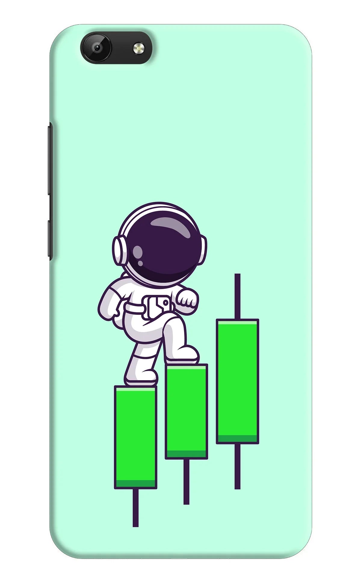 Astronaut Trader Vivo Y69 Back Cover