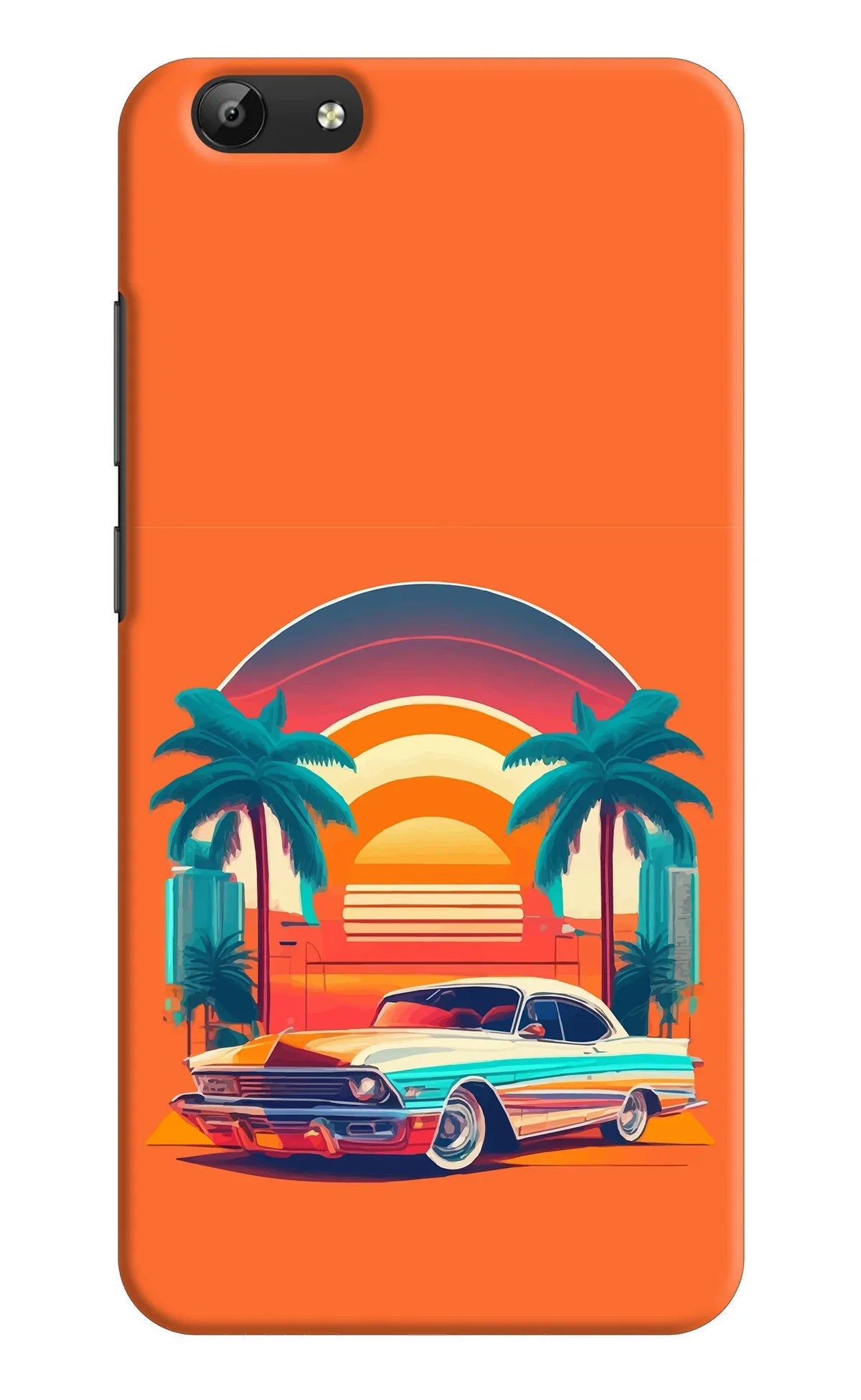 Palm Drive 80s Vivo Y69 Back Cover