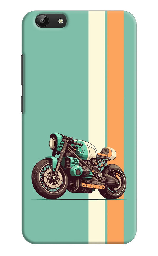 Striped Moto Drift Vivo Y69 Back Cover