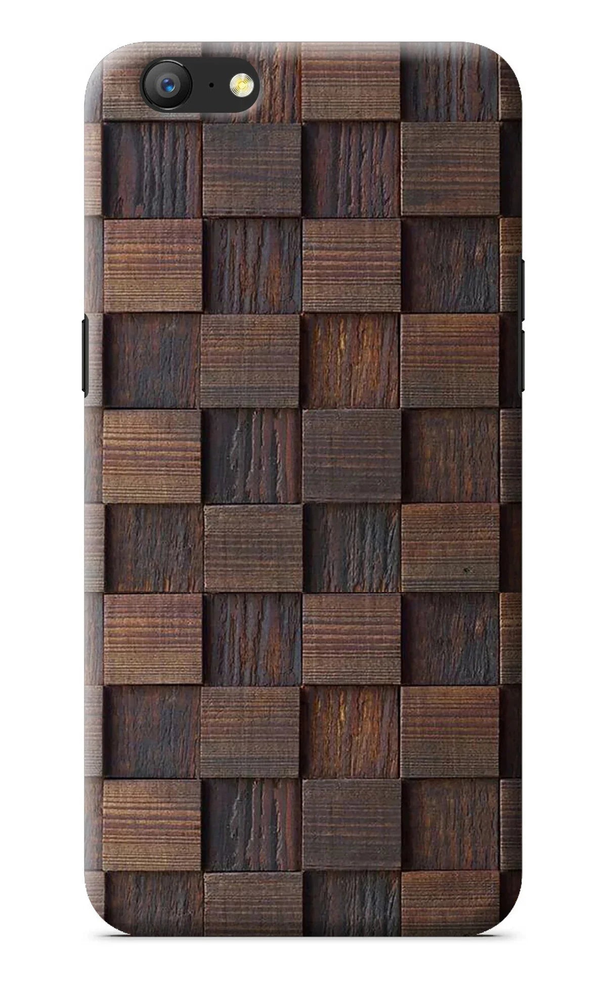Wooden Cube Design Oppo A57 Back Cover