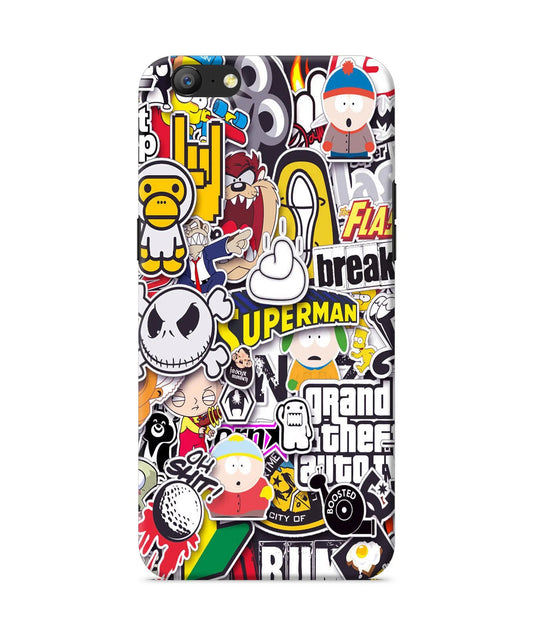Sticker Bomb Oppo A57 Back Cover