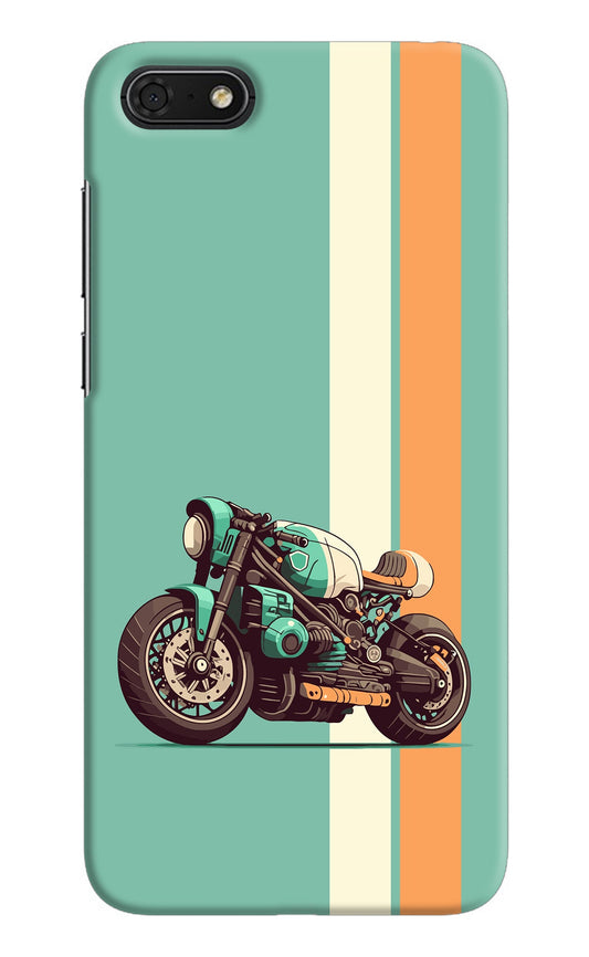 Striped Moto Drift Honor 7S Back Cover