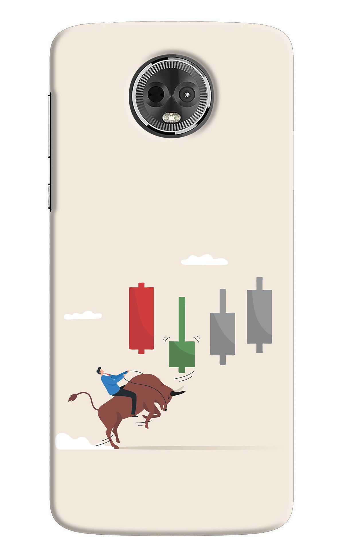 Bull Trading Momentum Moto E5 Plus Back Cover