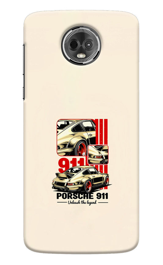 Classic Porsche 911 Moto E5 Plus Back Cover