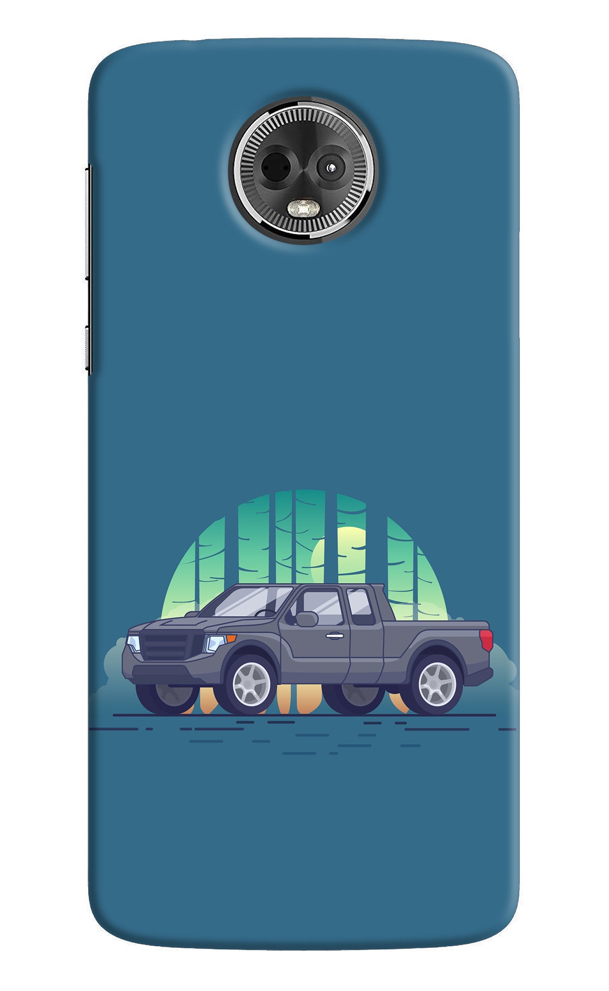 Retro Garage Vibe Moto E5 Plus Back Cover