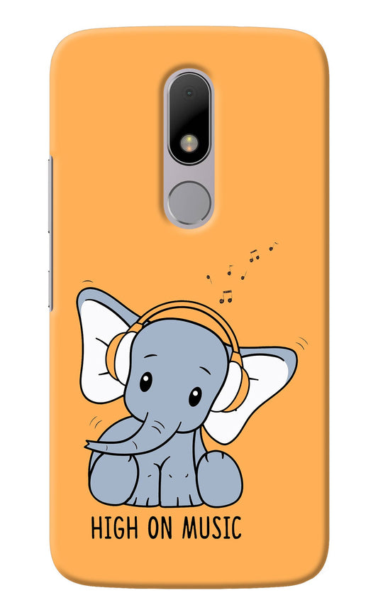 High On Music Moto M Back Cover