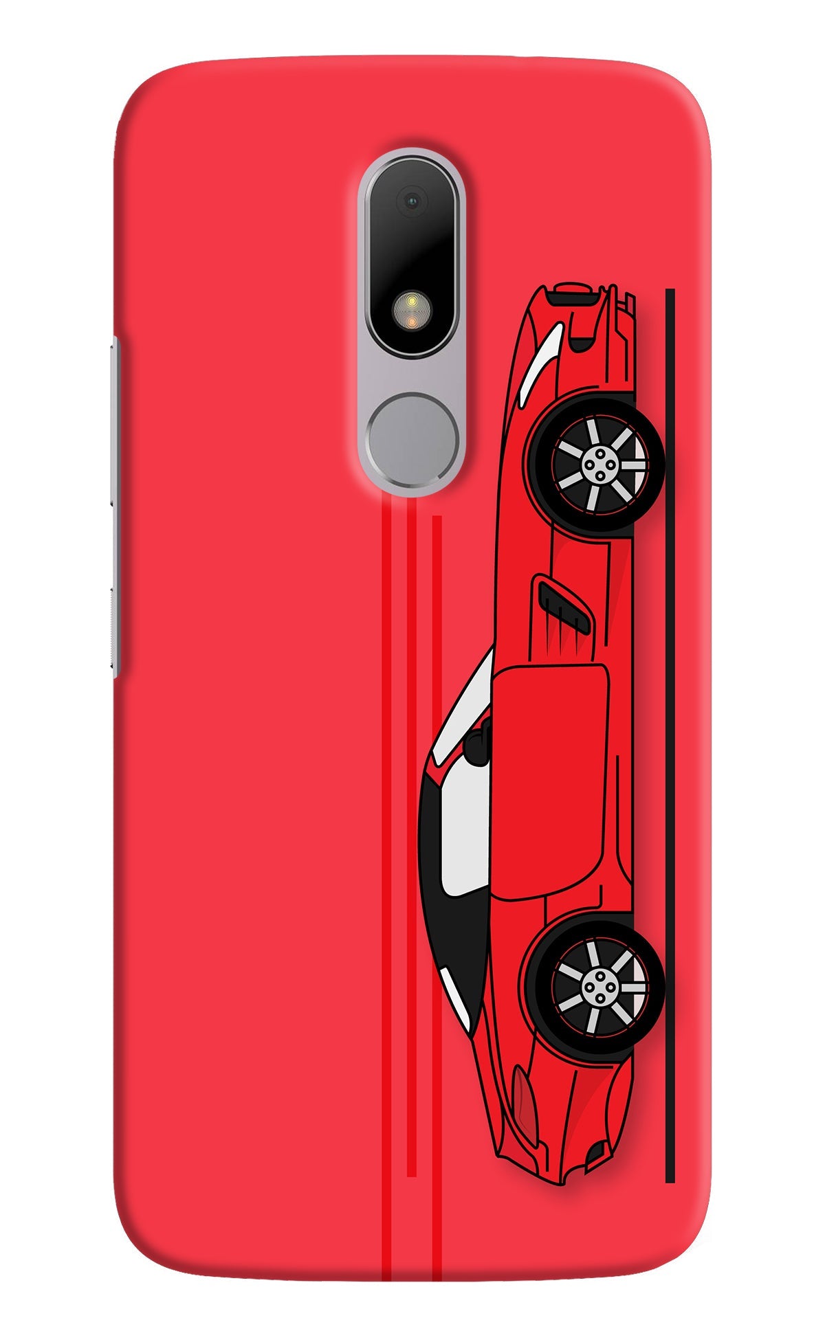 Red Velocity Moto M Back Cover