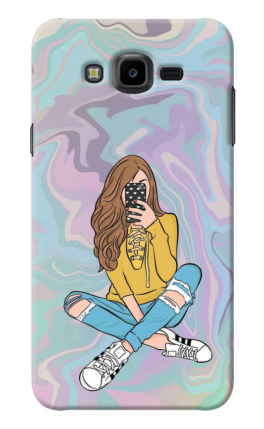 Selfie Girl Samsung J7 Nxt Back Cover