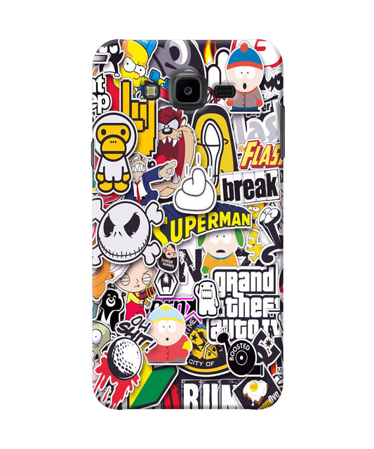 Sticker Bomb Samsung J7 Nxt Back Cover