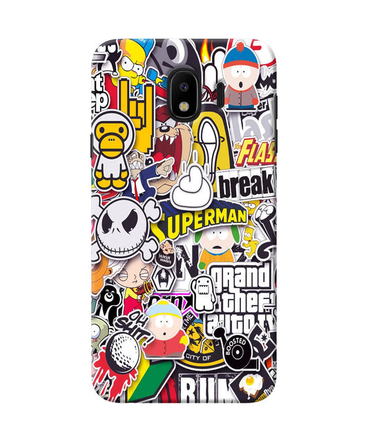 Sticker Bomb Samsung J4 Back Cover