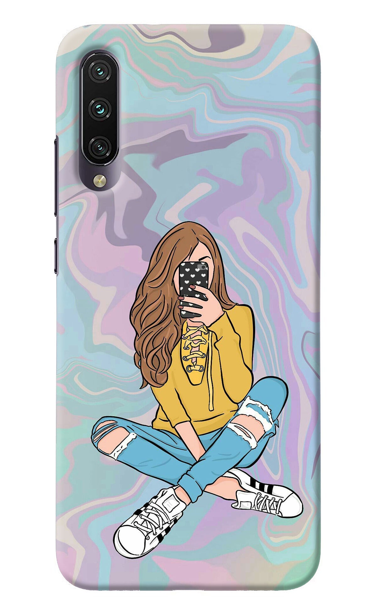 Selfie Girl Mi A3 Back Cover