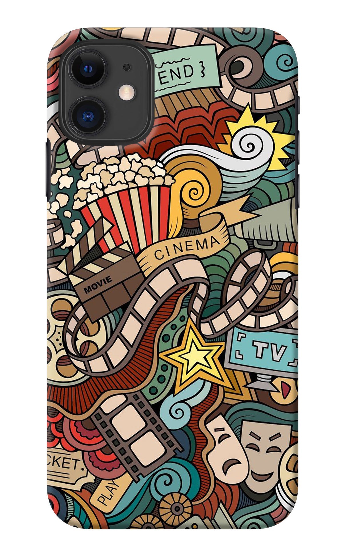 Cinema Abstract iPhone 11 Back Cover